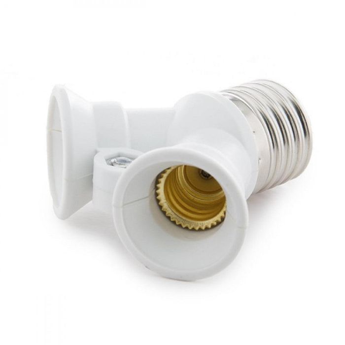 Adaptador E27 a 2 X E14 2 Adaptador E27 a 2 X E14 2