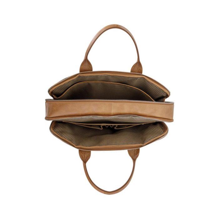 dbramante1928 Kronborg 16" Tan (2nd Gen) – Bolso para portátil de piel plena flor, color coñac 1
