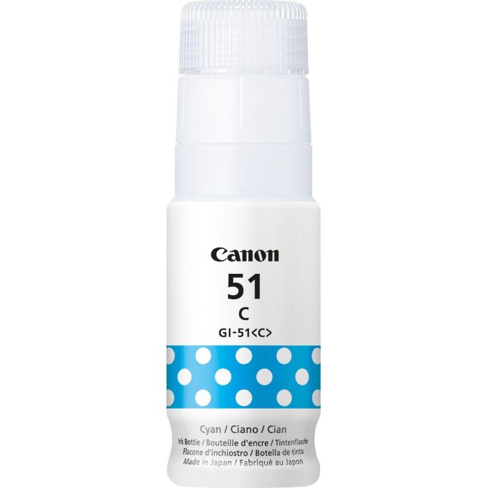 Canon Cartucho de Tinta Cian GI-51C 70 mL para PIXMA G Series, Alta Calidad y Rendimiento 2 Canon Cartucho de Tinta Cian GI-51C 70 mL para PIXMA G Series, Alta Calidad y Rendimiento 2
