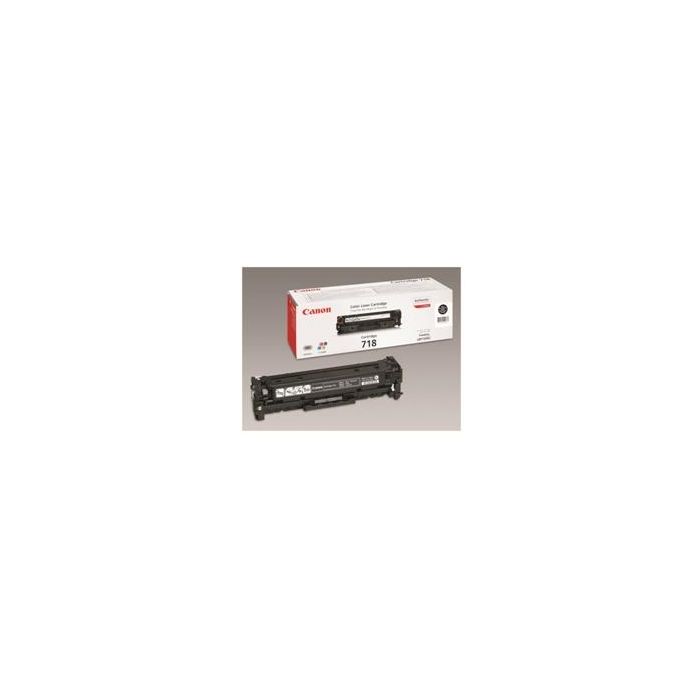 Canon 718-K2 Negro Cartucho de Tóner Original - Paquete de 2 - Compatible con MF8330CDN, LBP7200Cdn y más