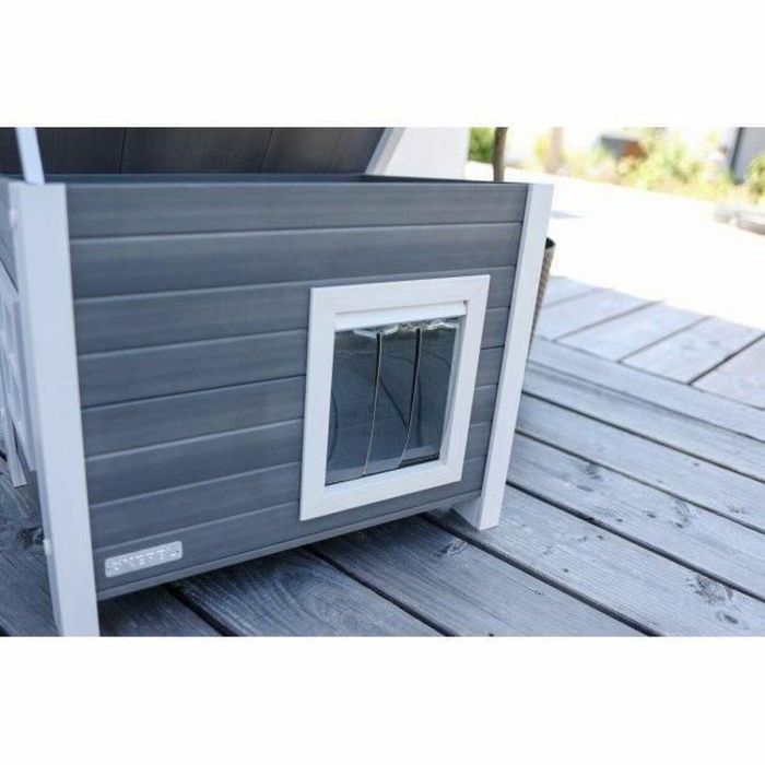 Kerbl KER4018653995341 Casa para Gatos ECO Eli Gris y Blanco – Medidas 57 x 45 x 43 cm 1 Kerbl KER4018653995341 Casa para Gatos ECO Eli Gris y Blanco – Medidas 57 x 45 x 43 cm 1