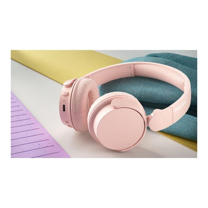 Philips Auriculares Inalámbricos TAH4209PK/00 Bluetooth Rosas con Micrófono y 55 Horas de Batería 2 Philips Auriculares Inalámbricos TAH4209PK/00 Bluetooth Rosas con Micrófono y 55 Horas de Batería 2