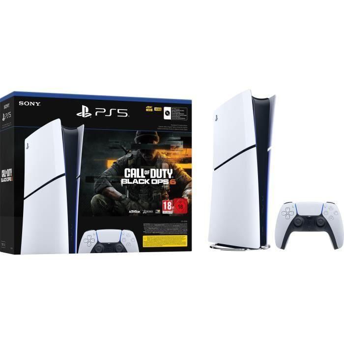Pack digital PS5: consola PlayStation 5 (modelo Slim) + Call of Duty: Black Ops 6 (código en la caja) 1 Pack digital PS5: consola PlayStation 5 (modelo Slim) + Call of Duty: Black Ops 6 (código en la caja) 1