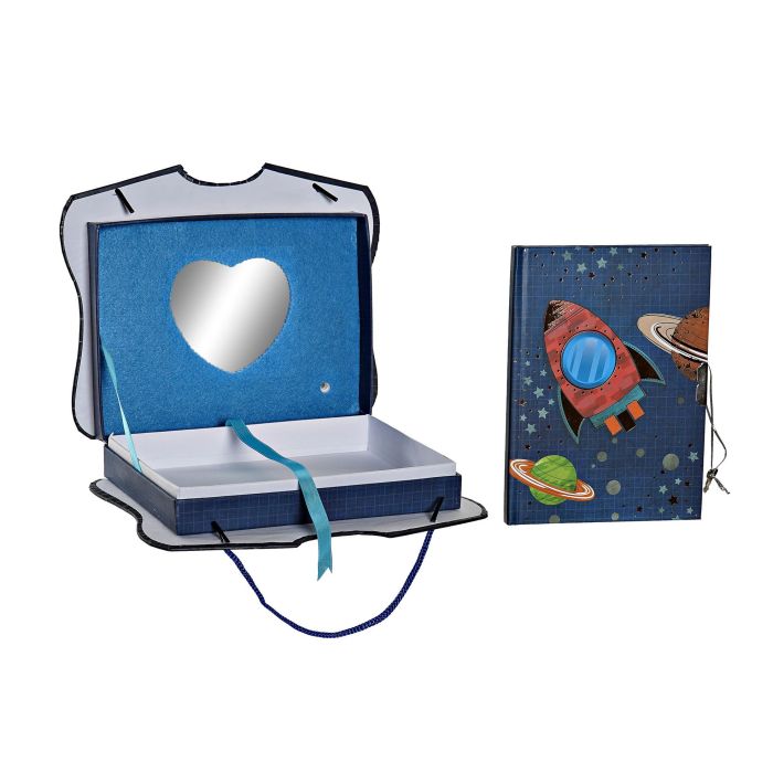 DKD Home Decor Diario Cosmos Azul 5 x 18.3 x 23 cm Papel Carton 1 DKD Home Decor Diario Cosmos Azul 5 x 18.3 x 23 cm Papel Carton 1