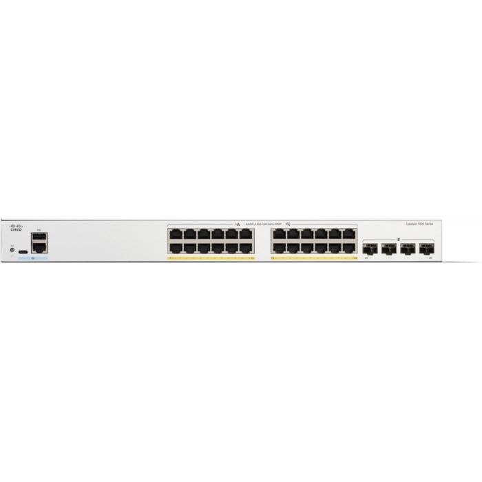 Cisco CATALYST 1300 Switch Gestionado 24-Port GE PoE Gigabit Ethernet Montaje en Rack 1