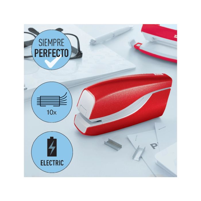 Petrus Grapadora Eléctrica e-310 Contactless Rojo Metalizado Capacidad 12 Hojas 9 Petrus Grapadora Eléctrica e-310 Contactless Rojo Metalizado Capacidad 12 Hojas 9