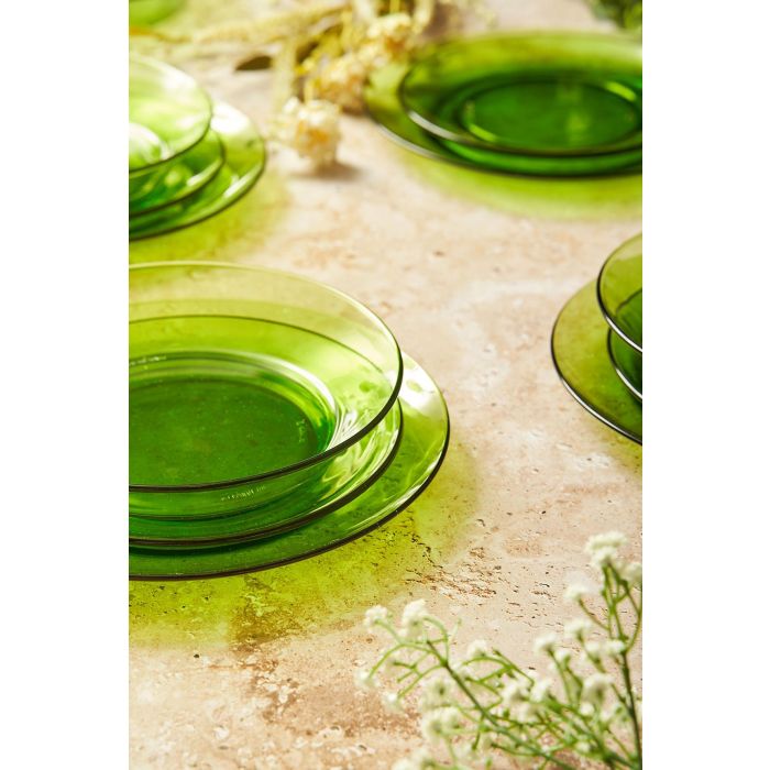 Duralex Vajilla 12 Piezas Verde Colección Lys (2 Unidades) 2 Duralex Vajilla 12 Piezas Verde Colección Lys (2 Unidades) 2