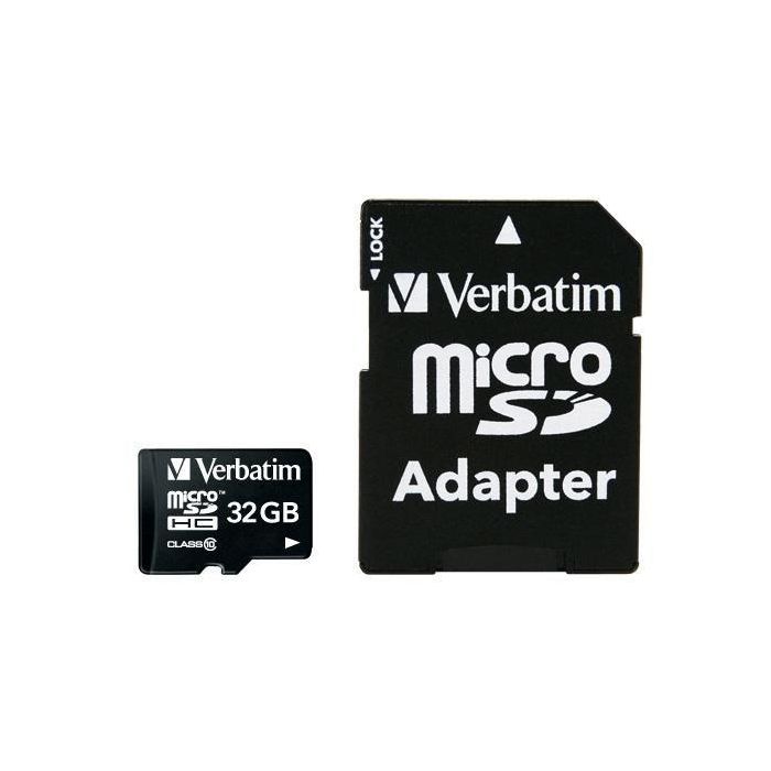 Verbatim 32GB, Micro SDHC, Class 10 Verbatim 32GB, Micro SDHC, Class 10