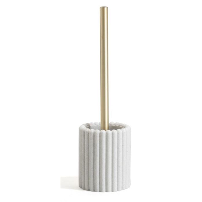 Escobillero Glam DKD Home Decor Crema Dorado 10.5 x 38 x 10.5 cm (6 Unidades) Escobillero Glam DKD Home Decor Crema Dorado 10.5 x 38 x 10.5 cm (6 Unidades)