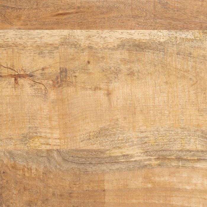 Mesa Comedor Natural-Negro Madera-Hierro 180 X 90 X 79 cm