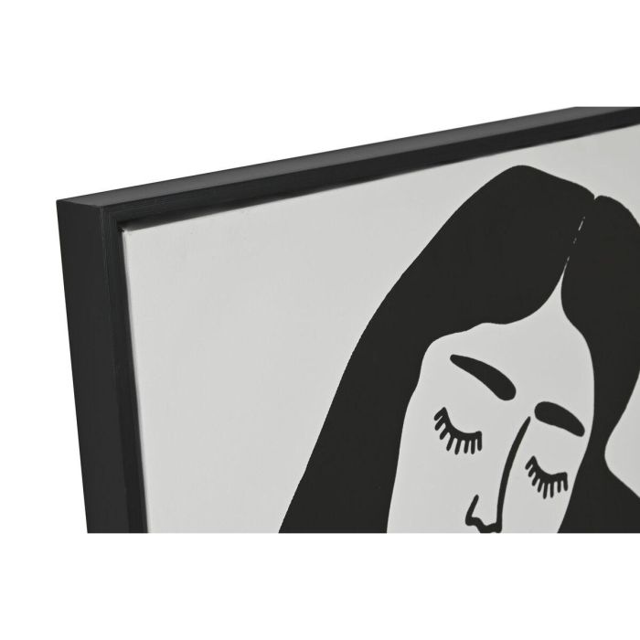 Cuadro Home ESPRIT Blanco Negro Mujer Escandinavo 83 x 4 x 123 cm (2 Unidades) 3 Cuadro Home ESPRIT Blanco Negro Mujer Escandinavo 83 x 4 x 123 cm (2 Unidades) 3