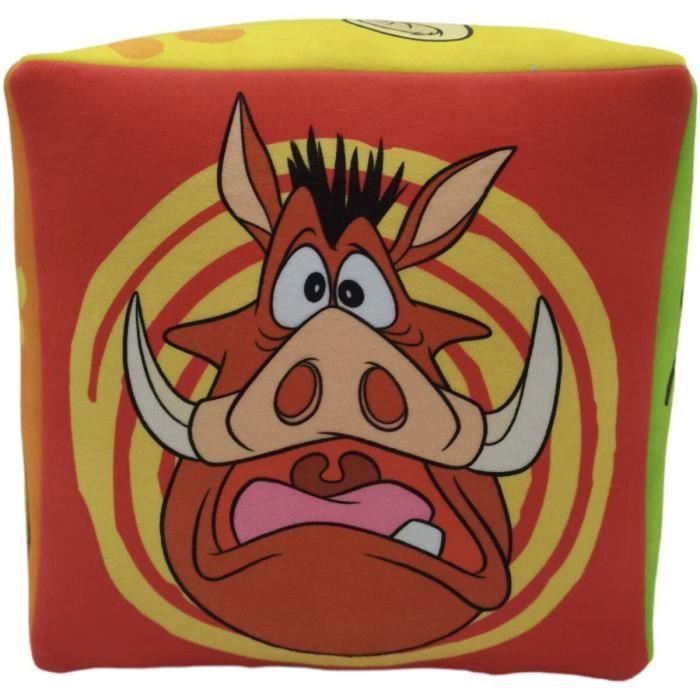 El Rey León Cojín Premium AAAWB32872 - Cubo de Microfibra 25x25x25 cm 1