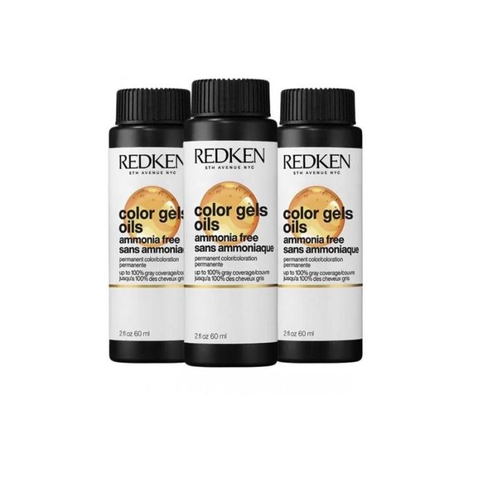 Redken Color Gels Oils 5NN 60ml - Coloración Permanente, Cobertura 100% Canas, Sin Amoníaco, Con Aceite de Albaricoque Redken Color Gels Oils 5NN 60ml - Coloración Permanente, Cobertura 100% Canas, Sin Amoníaco, Con Aceite de Albaricoque