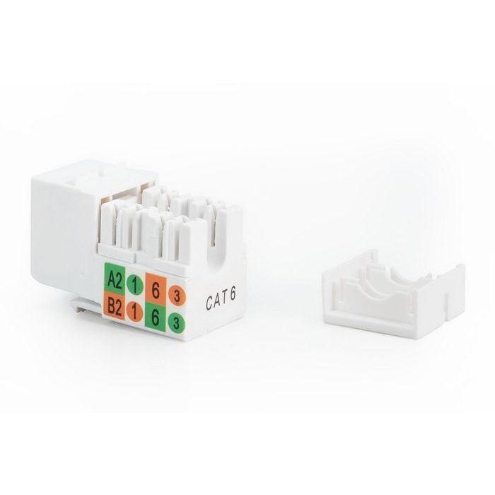 Digitus CAT 6 Keystone Jack, unshielded RJ45 to LSA, color black 4 Digitus CAT 6 Keystone Jack, unshielded RJ45 to LSA, color black 4