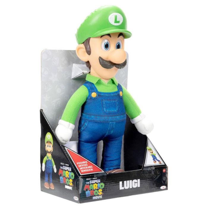 Peluche Luigi Super Mario Bros 30cm 5