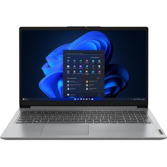 Portátil Lenovo ultradelgado 15 82R400K8FR | 15'' FHD 220N - Ryzen 5-5500U - 8GB DDR4 RAM - 256GB SSD Windows 11 - AZERTY