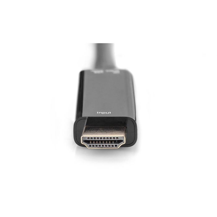 Digitus Adaptador 4K HDMI a DisplayPort 0,2m Negro 1