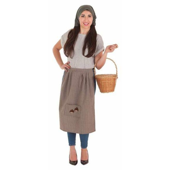 Disfraz delantal y pañuelo castañera talla l Disfraz delantal y pañuelo castañera talla l