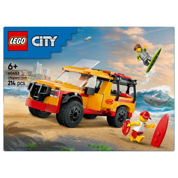 Lego City 60453 Vehículo de Rescate en la Playa Juguete para Niños de 6 Años con Tiburón 4