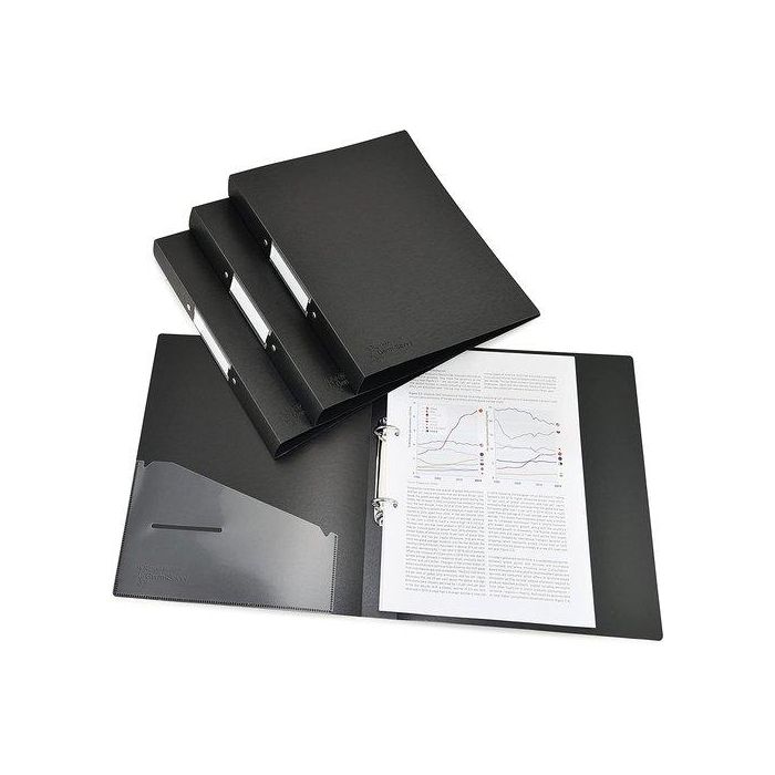 Carpeta De Anillas Rapesco Pp A4 2 An.35Mm Negro Pack De 4