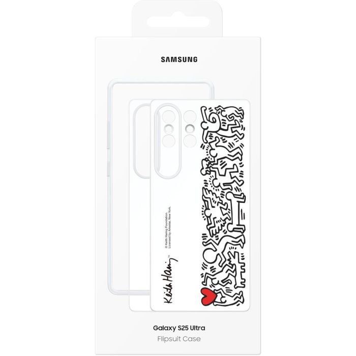 Samsung EF-MS938 Flipsuit Case para Galaxy S25 Ultra, funda protectora de fácil aplicación, multicolor y blanco 3