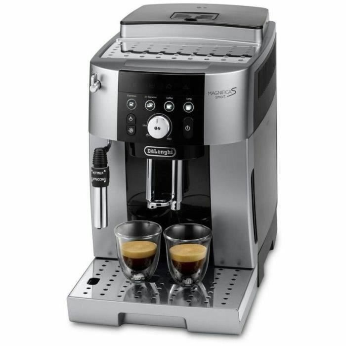 Máquina de espresso de Delonghi Shredder - Magnifica S Smart - Acero inoxidable