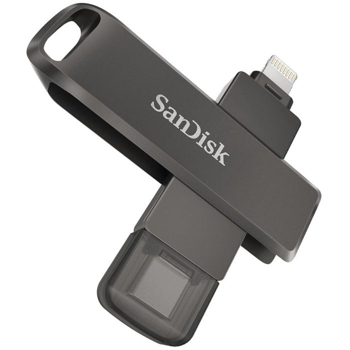 SanDisk iXpand Luxe Duo USB 3.1 USB-C / Apple Lightning 128GB - Pendrive Negro 5