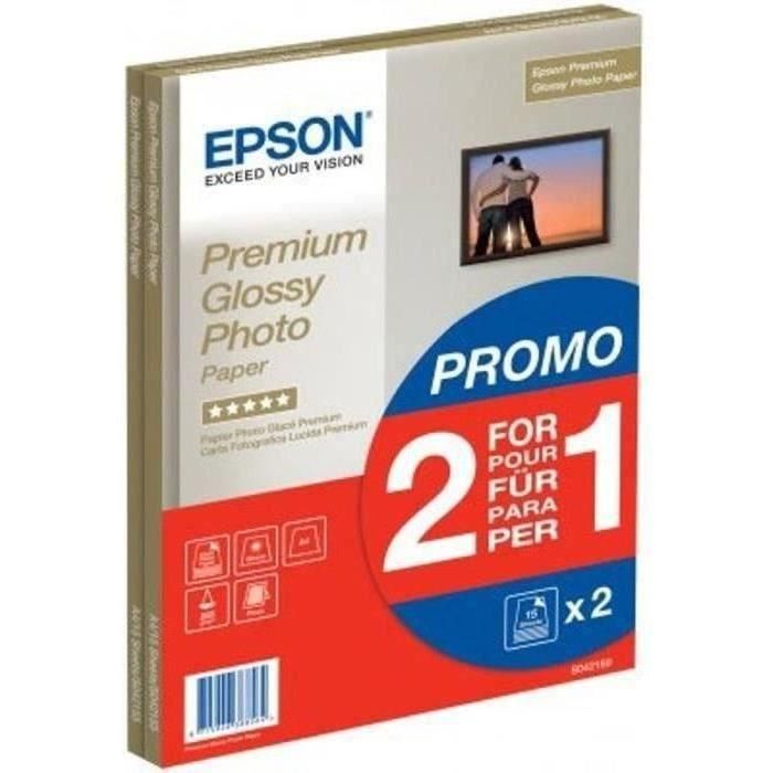 Epson Papel Premium Glossy Photo 255 gr, A4, 15h. Promocion 2x1 0 Epson Papel Premium Glossy Photo 255 gr, A4, 15h. Promocion 2x1 0