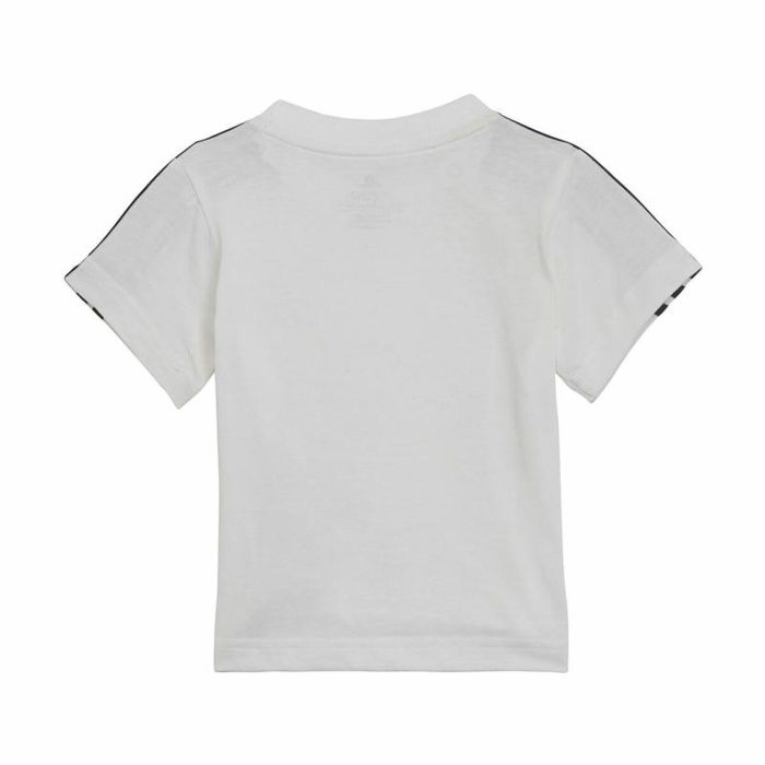 Conjunto Deportivo para Bebé Adidas Three Stripes Negro Blanco 6 Conjunto Deportivo para Bebé Adidas Three Stripes Negro Blanco 6