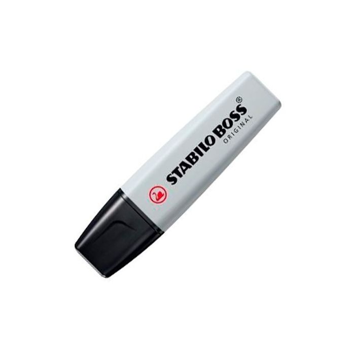 Stabilo Marcador Fluorescente Boss Original Gris Polvoriento, Resistencia Antisecado 4h, Tinta Base Agua (10 Unidades) (10 Unidades)