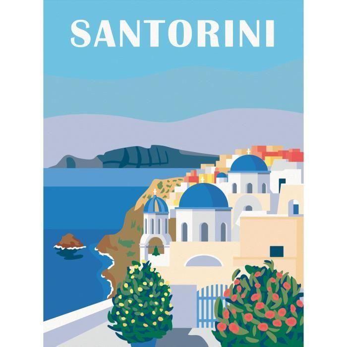 Ravensburger Pintura por números CreArt Santorini Adultos 30x40 cm Actividad Creativa Relajante +12 Años 23906