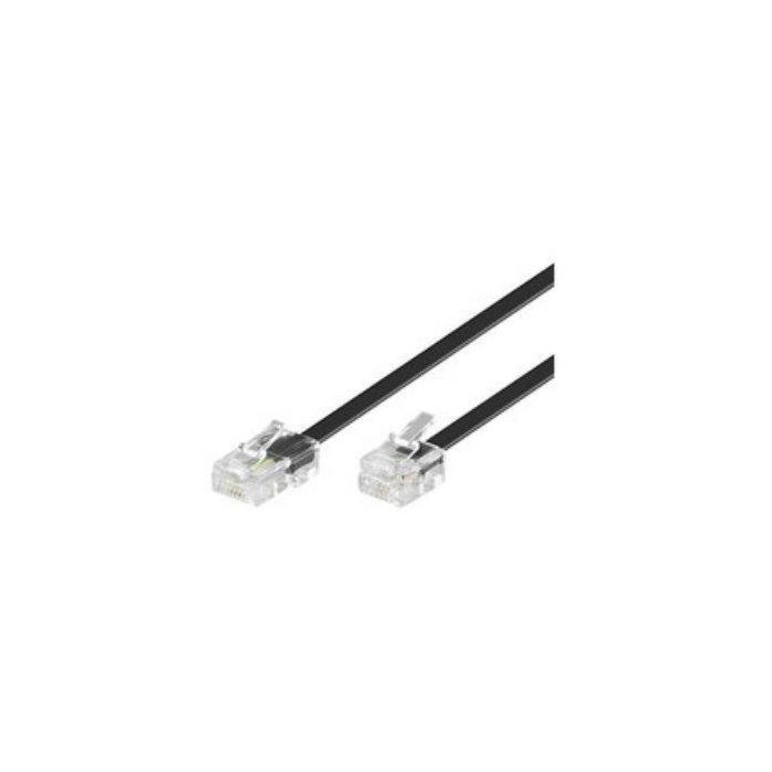MicroConnect MPK456S Cable RJ11-RJ45 6m Negro 6P/4C-8P/4C para Telefonía, Módem y Redes