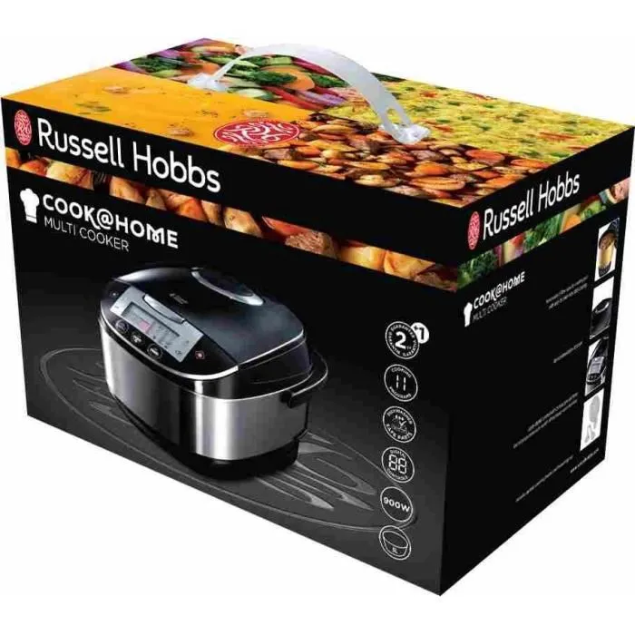 Russell Hobbs Multicooker Eléctrico Cook @ Home 21850-56 Negro 5L con 11 Programas de Cocción Control Digital Acero Inoxidable 1