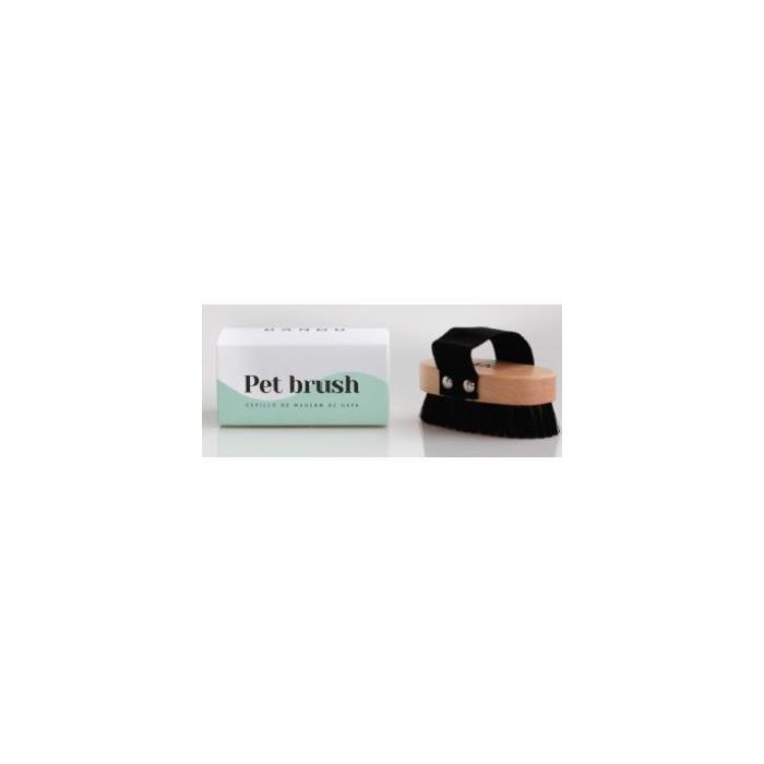 Banbu Pet Brush Cepillo para Mascotas de Madera y Nylon, para Perros y Gatos de Pelo Corto, Medio o Largo
