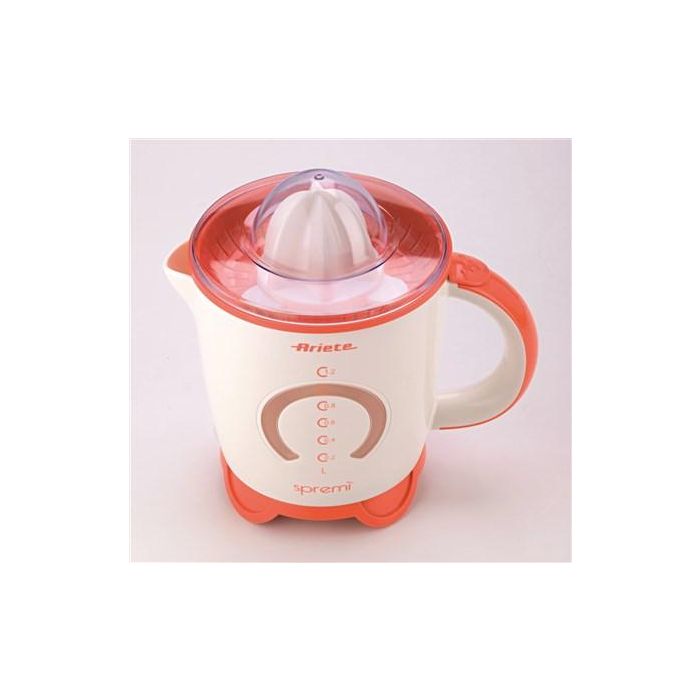Ariete 408/00 Exprimidor Eléctrico de 1.2 Litros y 40W con Doble Giro y Filtro para Pulpa, Blanco/Naranja 2