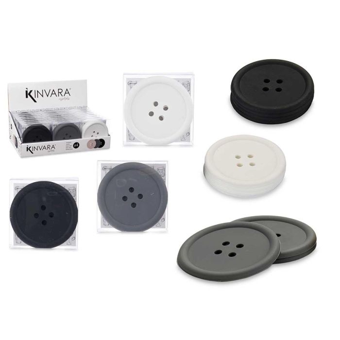 Set 4 Posavasos de Silicona Kinvara - 9x9 cm, Color Oscuro (48 Unidades) Set 4 Posavasos de Silicona Kinvara - 9x9 cm, Color Oscuro (48 Unidades)