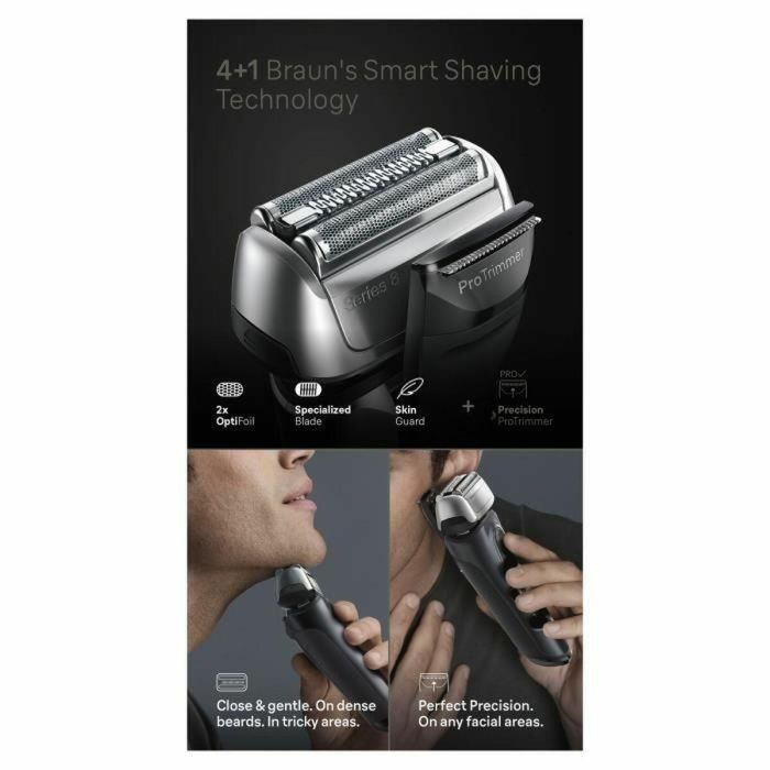 Braun Series 8 8513s Afeitadora Eléctrica Hombre, 4 Elementos de Afeitado, Wet&Dry, 60 Min Autonomía, Negra 3