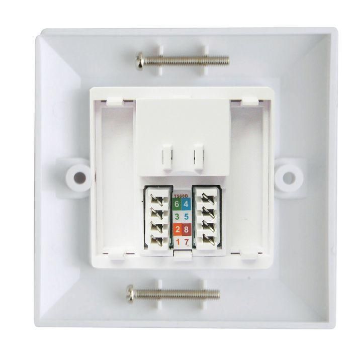Lanview CAT6 Faceplate Single Gang UK Type 86*86mm 1 Lanview CAT6 Faceplate Single Gang UK Type 86*86mm 1