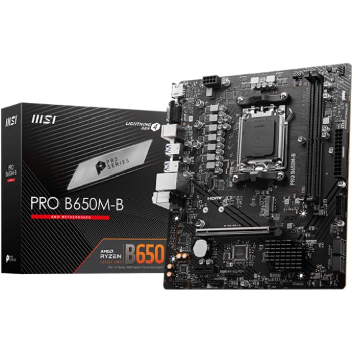 MSI PRO B650M-B B650.AM5.mATX.DDR5 Placa Base Micro-ATX Socket AM5 DDR5 0 MSI PRO B650M-B B650.AM5.mATX.DDR5 Placa Base Micro-ATX Socket AM5 DDR5 0