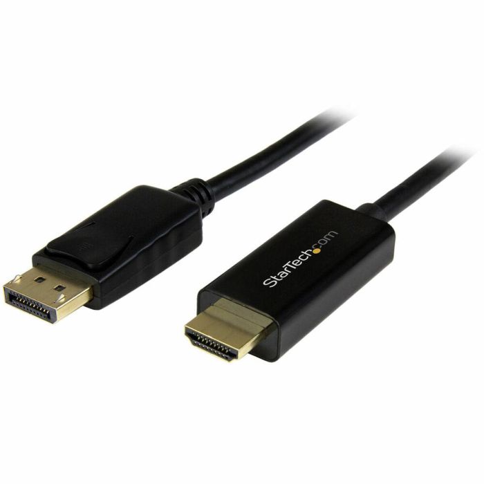 Cable DisplayPort a HDMI Startech DP2HDMM2MB (2 m) Negro Cable DisplayPort a HDMI Startech DP2HDMM2MB (2 m) Negro
