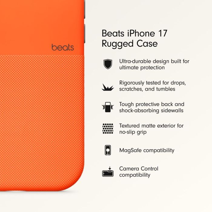 Funda para Móvil Beats iPhone 17 Naranja Apple 5 Funda para Móvil Beats iPhone 17 Naranja Apple 5