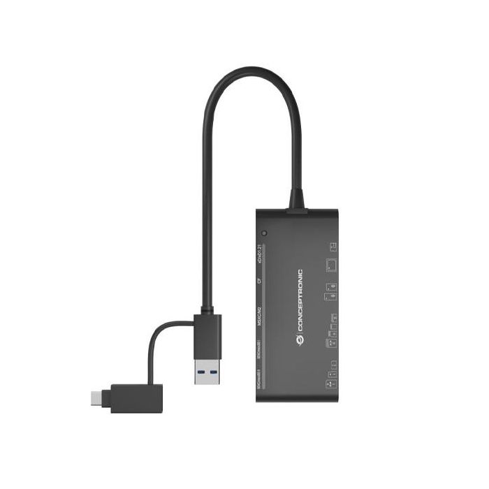 Lector de Tarjetas Conceptronic BIAN03B Negro 2 Lector de Tarjetas Conceptronic BIAN03B Negro 2