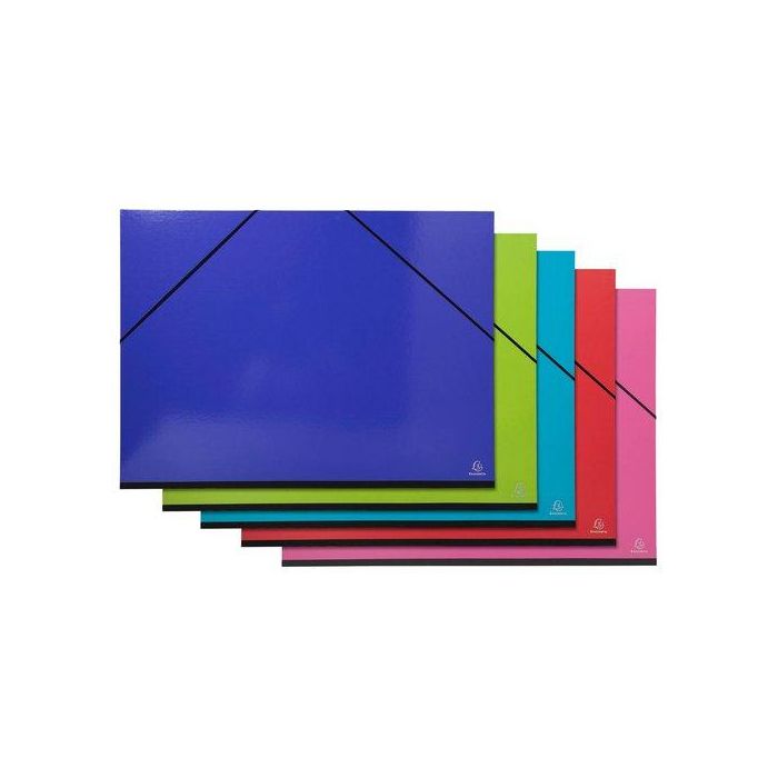 Carpeta De Dibujo Exacompta Iderama Carton C/Gomas Y Solapas 52X72Cm Surtidas (5 Col.) 5 unidades