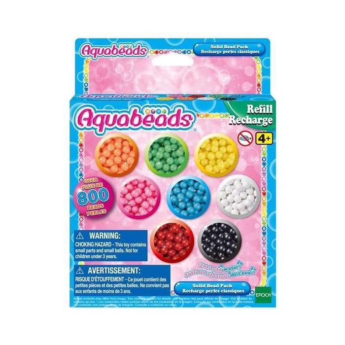 Epoch Set de Abalorios Sólidos Aquabeads con Más de 800 Abalorios para Niños a partir de 4 Años 2