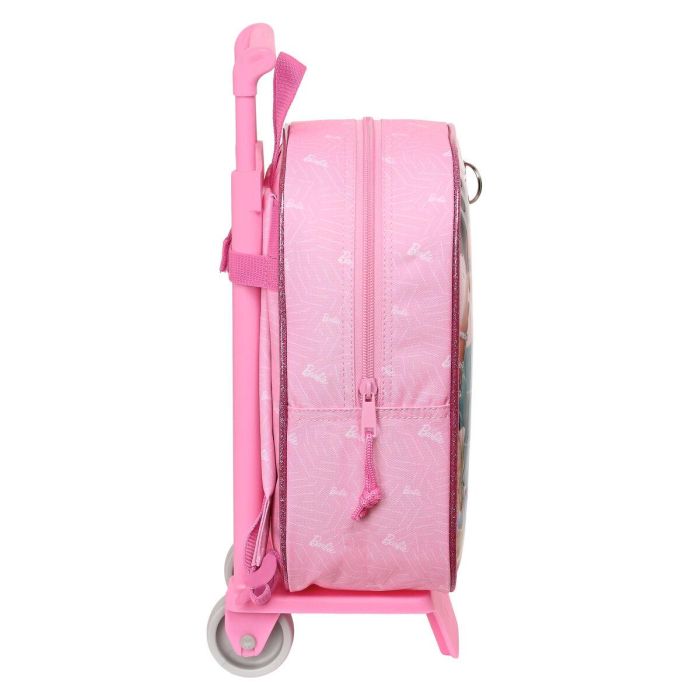 Mochila Escolar con Ruedas Barbie Girl Rosa 22 x 27 x 10 cm 1