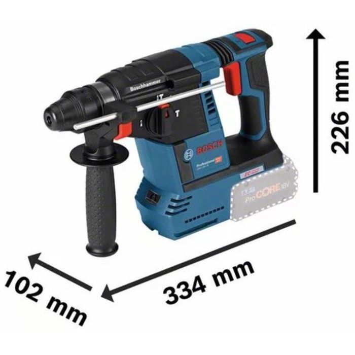 Martillo perforador a batería BOSCH PROFESSIONAL SDS plus GBH 18V-26 Solo L-BOXX 1