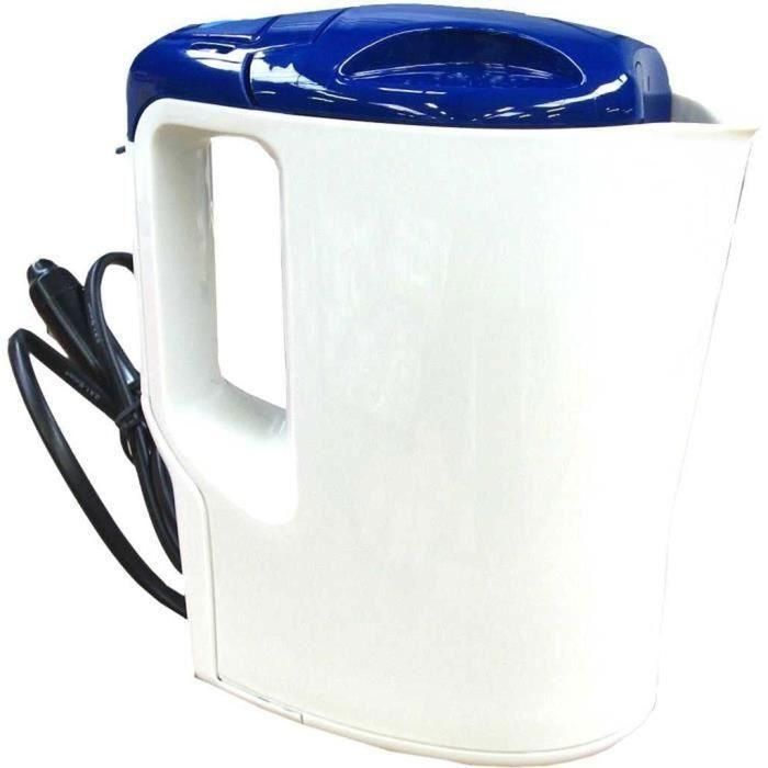 Hervidor Eléctrico 12V 1 Litro 170W Blanco y Azul 1 Hervidor Eléctrico 12V 1 Litro 170W Blanco y Azul 1