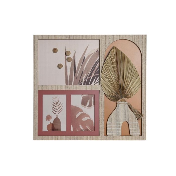 Marco Multifoto Boho DKD Home Decor Natural Multicolor 1.2 x 40 x 43 cm