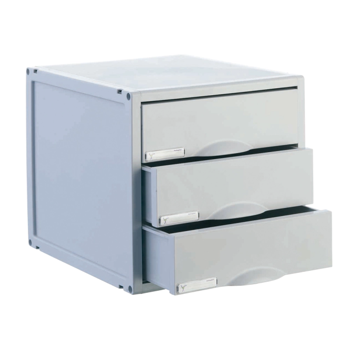 Archivo 2000 Módulo Archisystem 3 Cajones 356x316x303 mm Gris 1