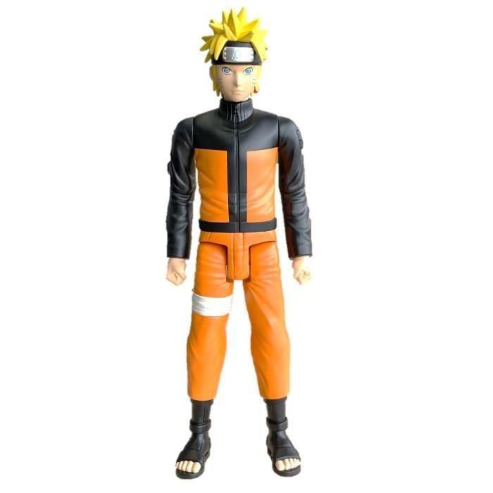 Figura articulada grande - BANDAI - Anime Heroes - Naruto Shippuden - Mega Figura Anime Heroes 30 cm - Naruto Uzumaki